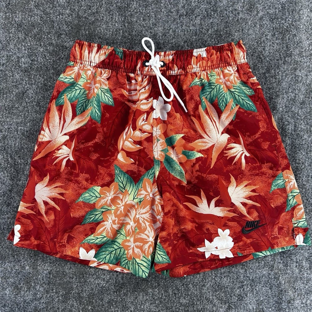 Nike Club Flow Floral Lined Woven 6" Shorts HV4610 846 Size Small